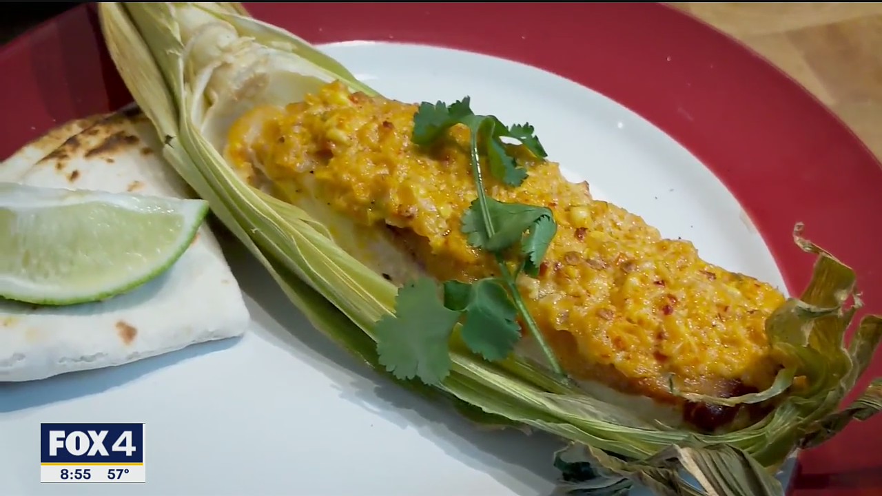 Corn Husk-Wrapped Halibut
