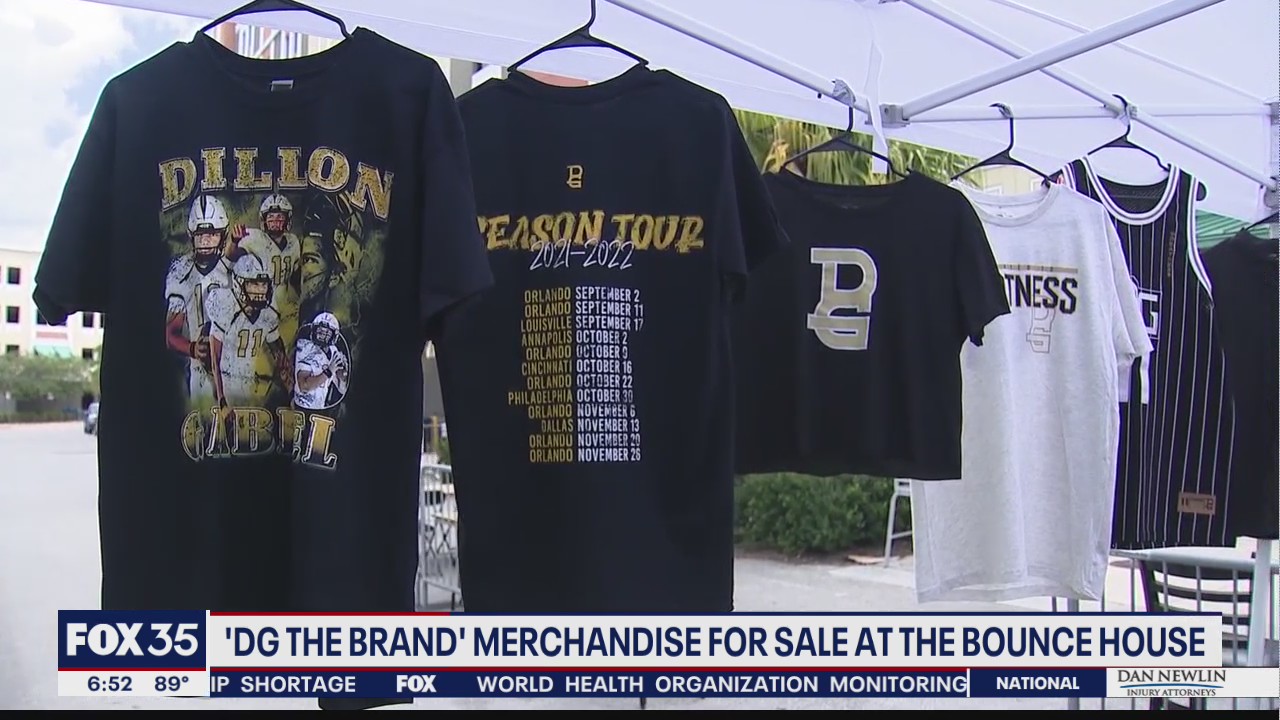 Athlete's merchandise for sale at UCF-Boise State game