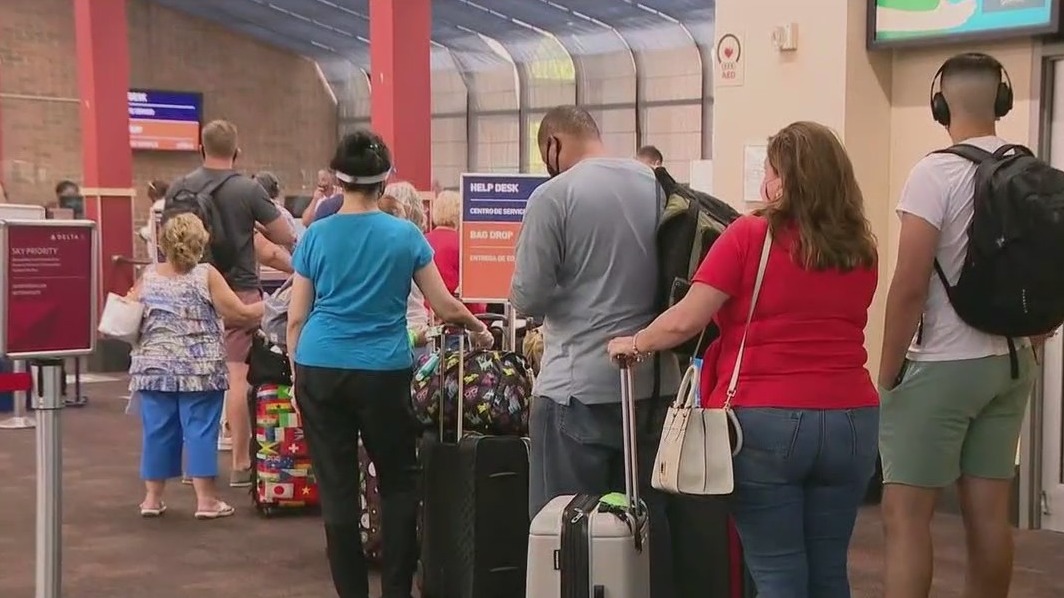Recent drop in air travel