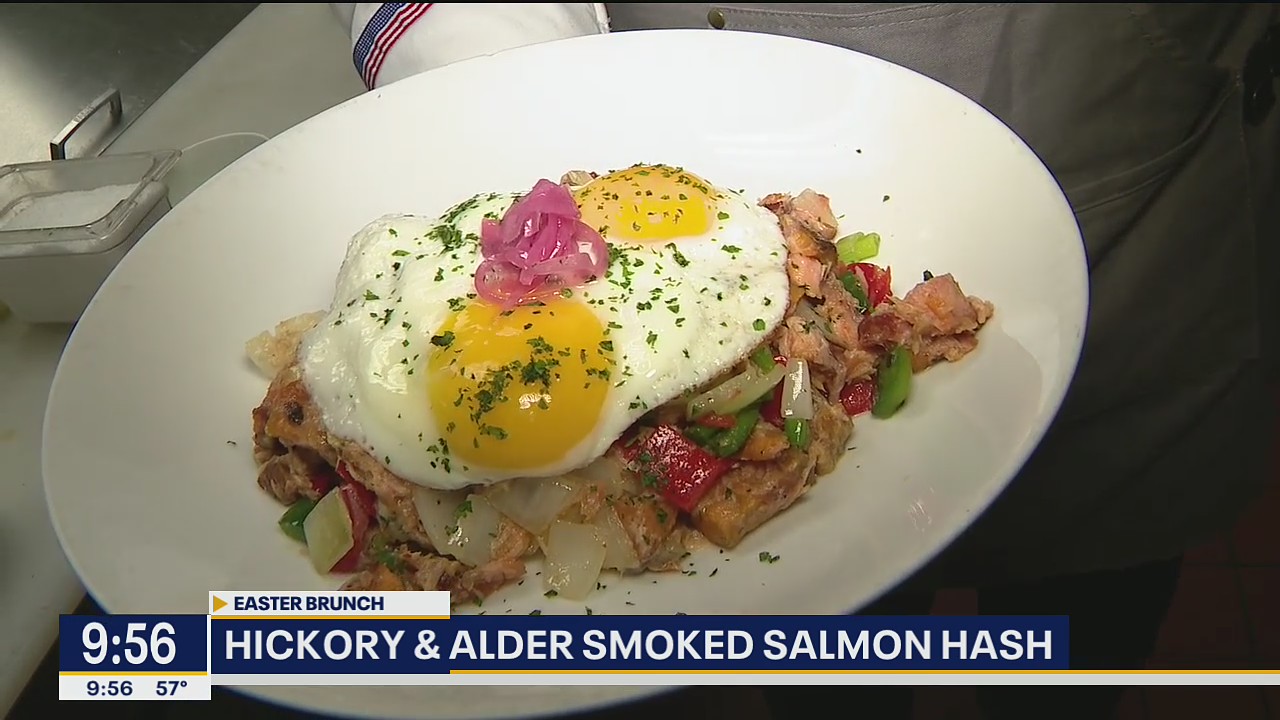 Hickory and Alder Smoked Salmon Hash