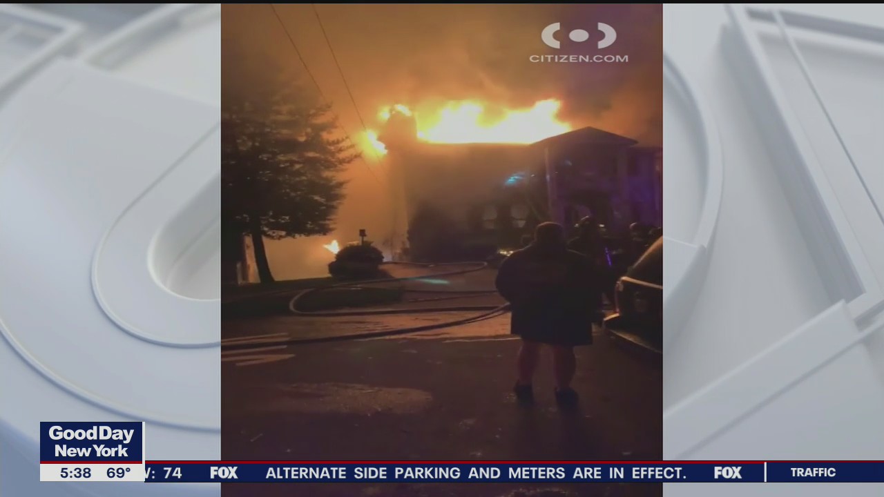 Three alarm fire on Staten Island