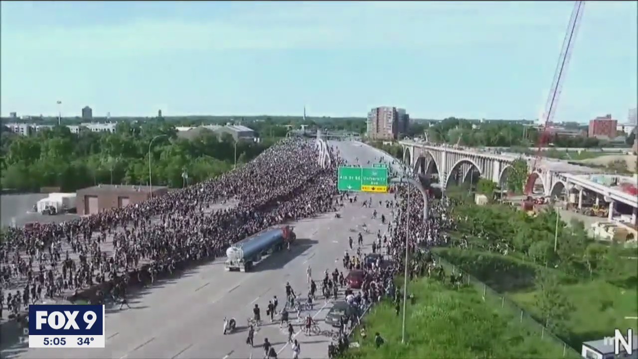 Semi driver who drove onto I-35W bridge during protest charged