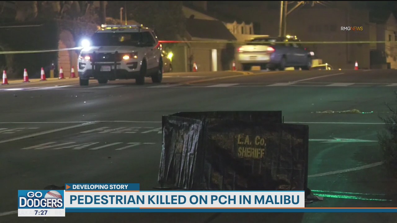 Pedestrian killed on PCH in Malibu