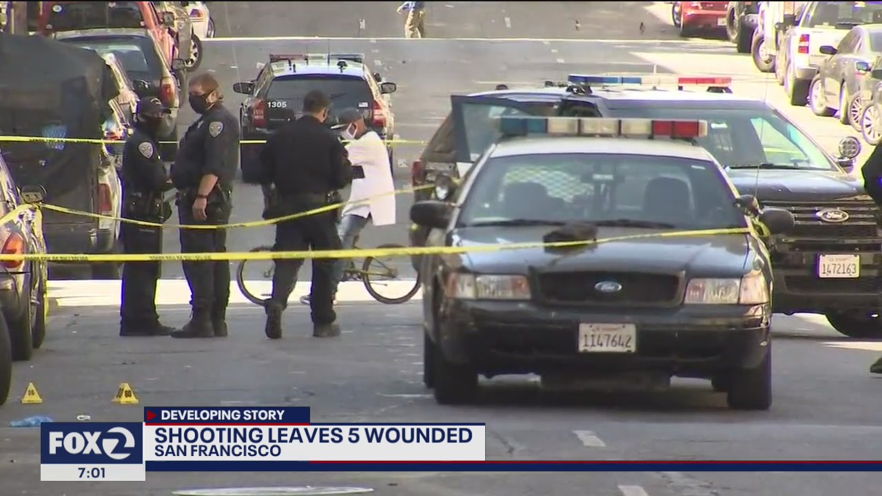 5 injured in San Francisco Tenderloin drive-by shooting