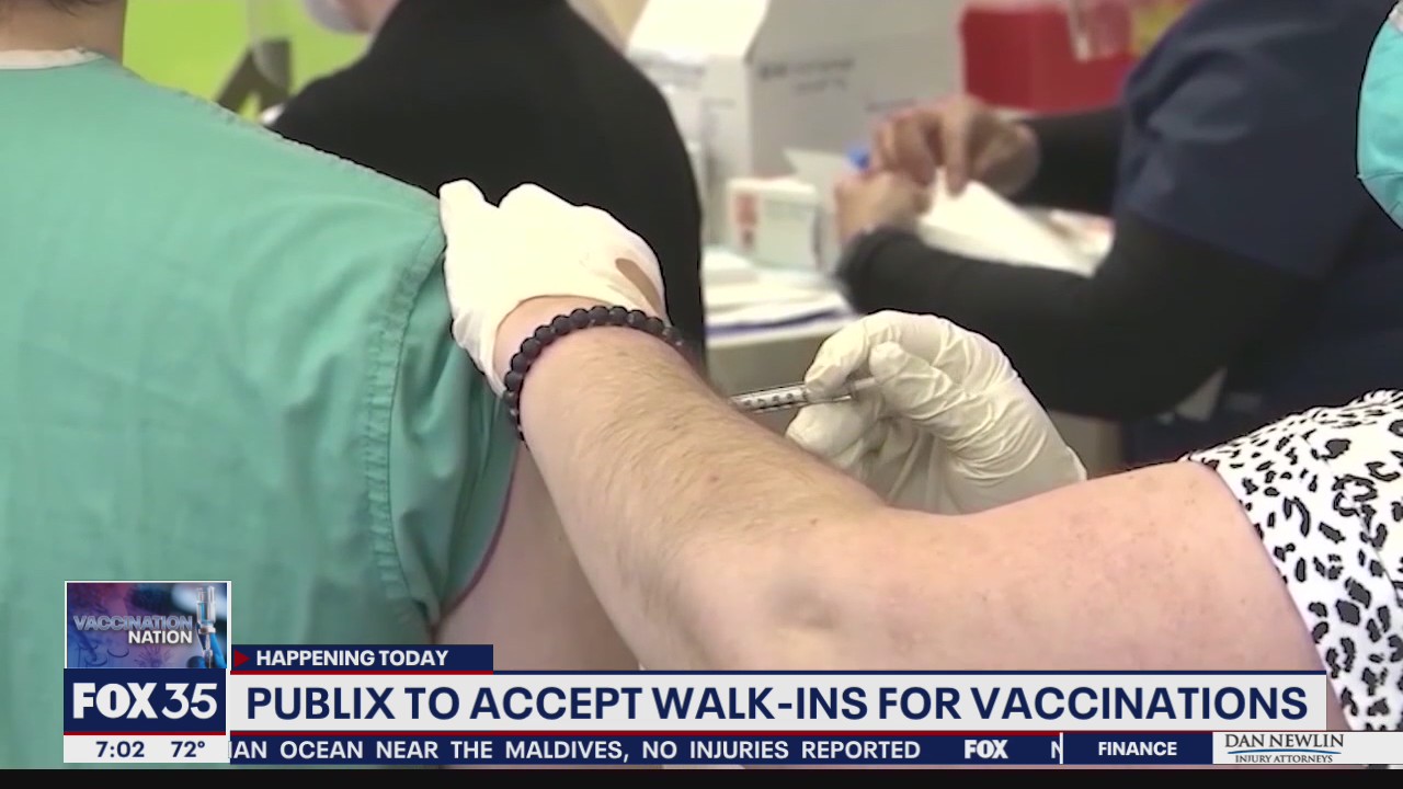 Publix now offering walk-in COVID-19 vaccines