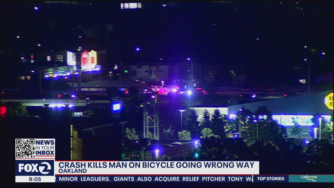 Crash kills homeless man riding bicycle on Interstate 580 in Emeryville