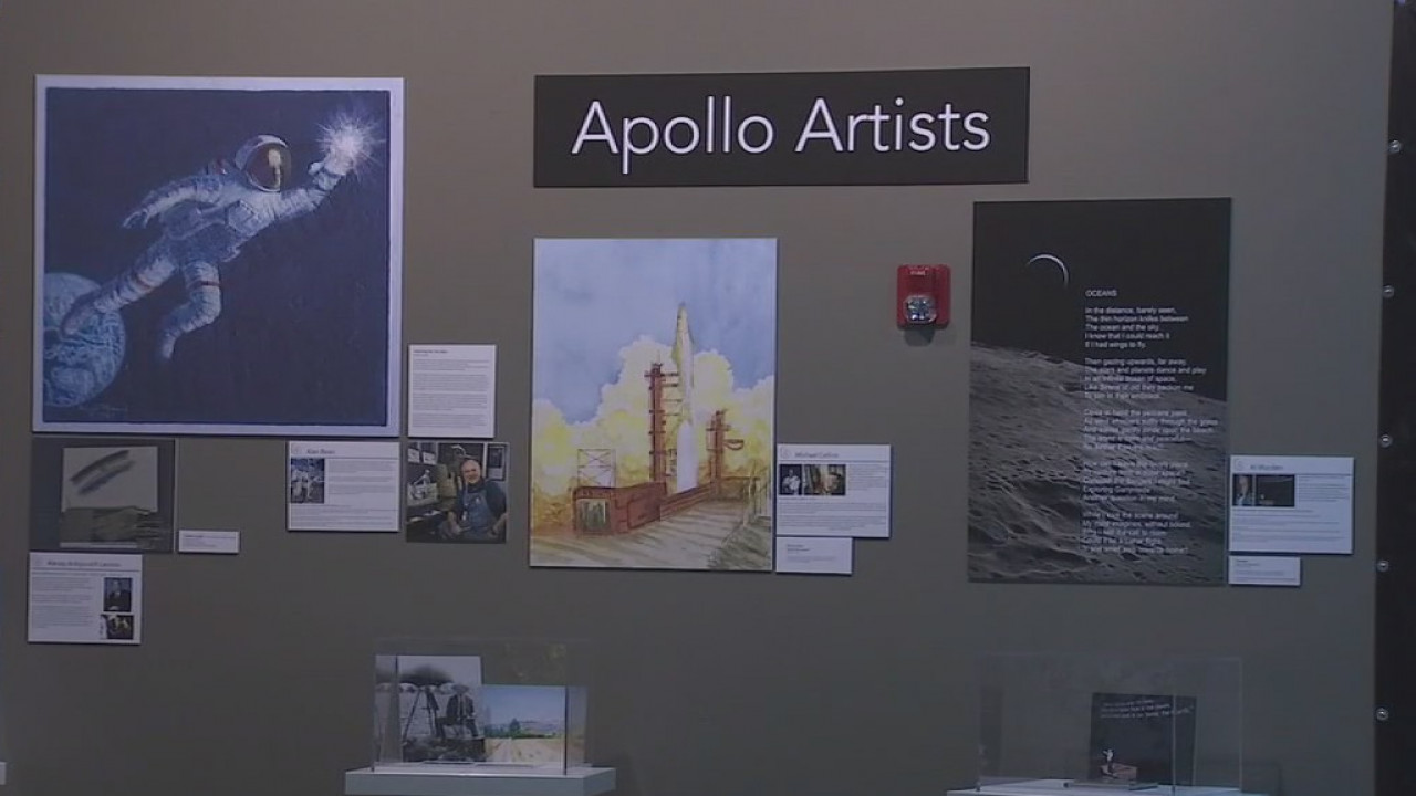 Astronaut art on display at MOSI