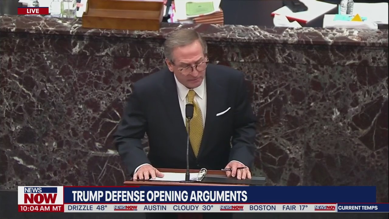 Trump's defense team delivers opening remarks in 2nd impeachment trial