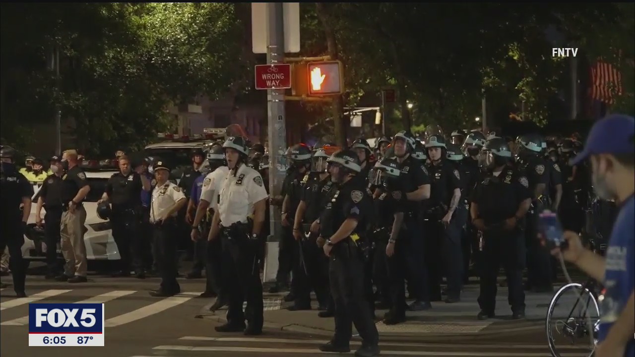 Clashes in Washington Square Park