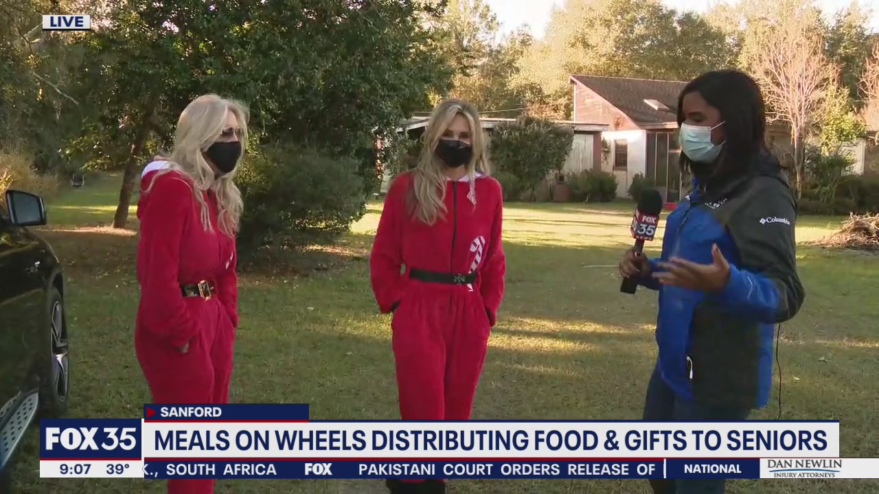 Meals on Wheels volunteers deliver food to seniors in need