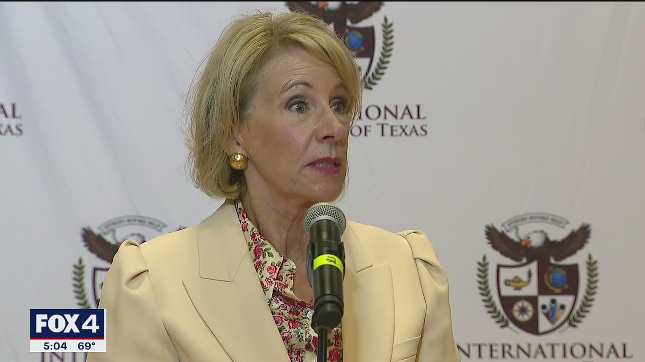 Betsy DeVos visits North Texas for discussion on COVID-19 and education