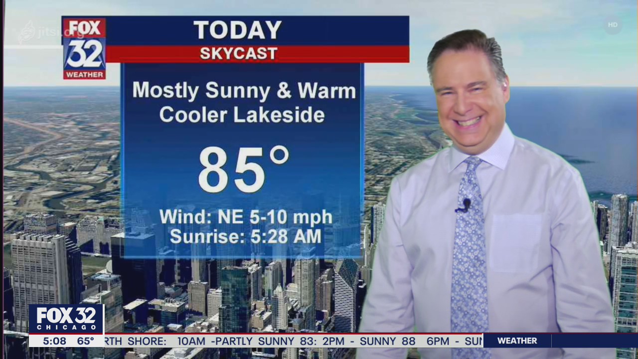 Morning forecast for Chicagoland on July 13th
