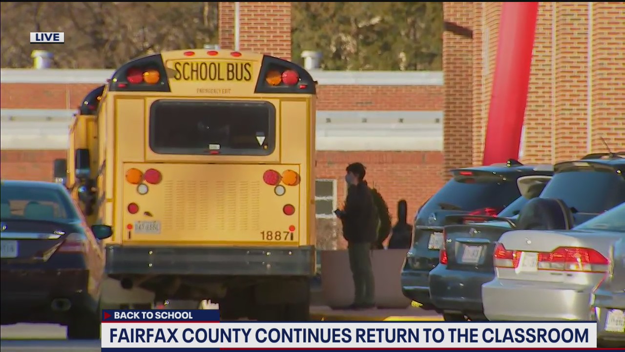 Fairfax County schools welcome back more students as part of hybrid return to in-person learning