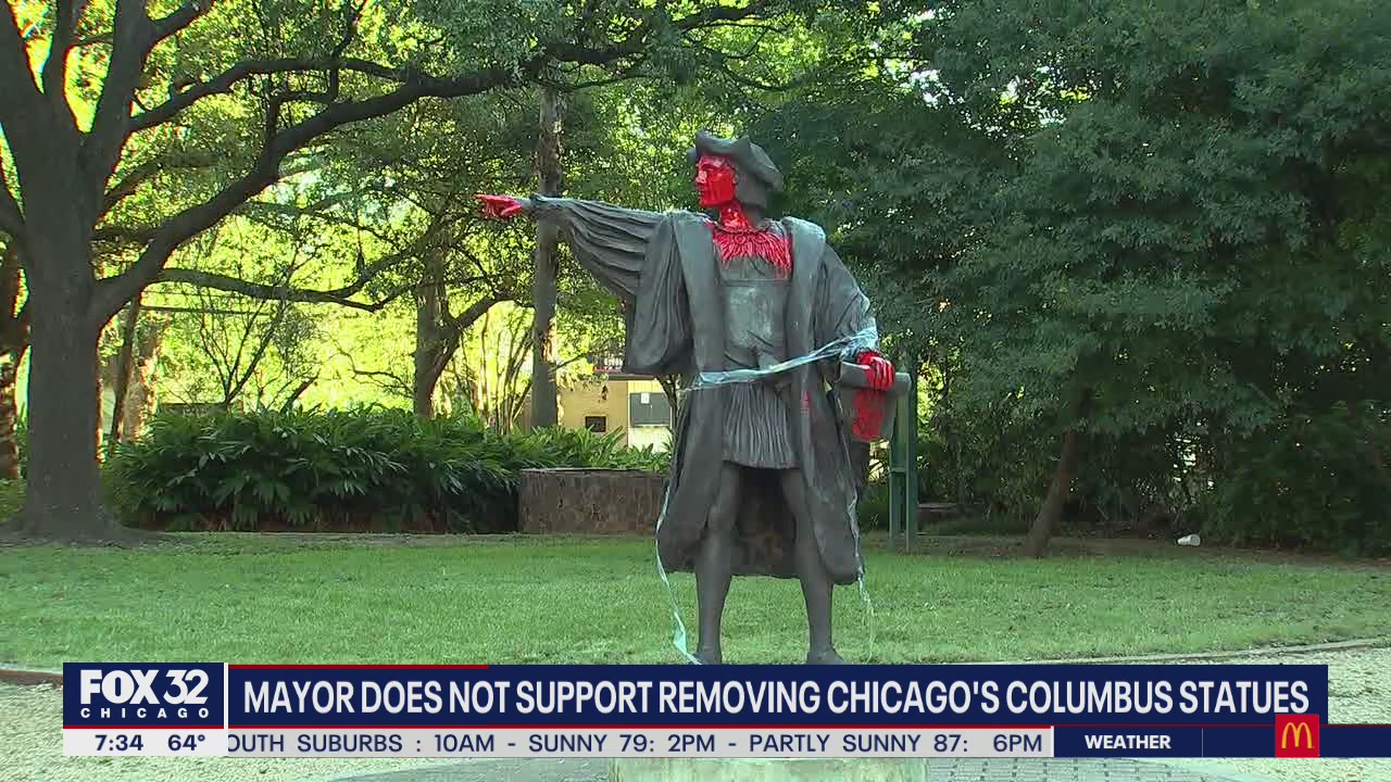 Chicago's Italian-American community reacts to defacement of Christopher Columbus statues