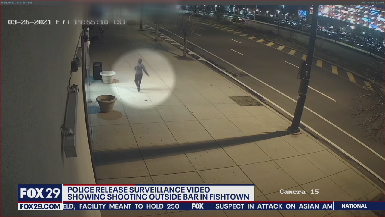 Surveillance video captures gunmen opening fire on 7 people in Fishtown