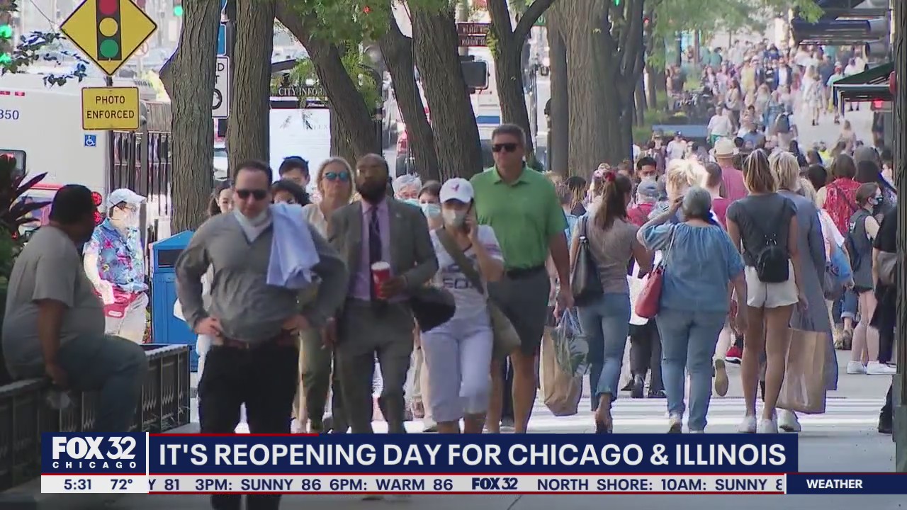 Friday marks full reopening for Illinois and Chicago with loosening of COVID-19 restrictions