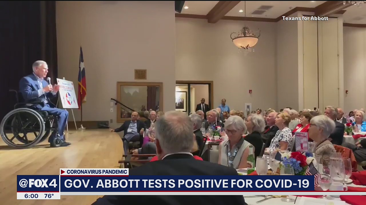 Gov. Abbott tests positive for COVID-19