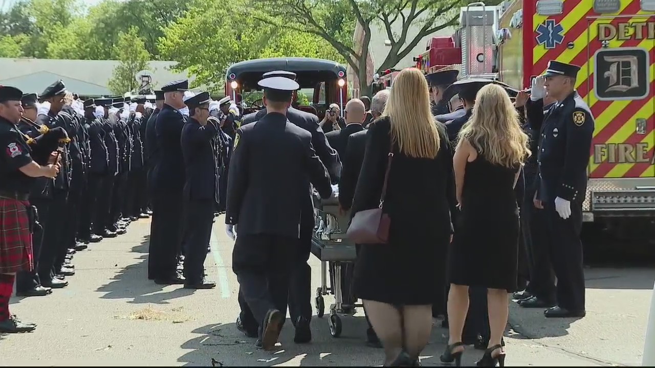 Funeral held for Senior Lt. Francis "Frank" Dombrowski who was killed in road rage incident