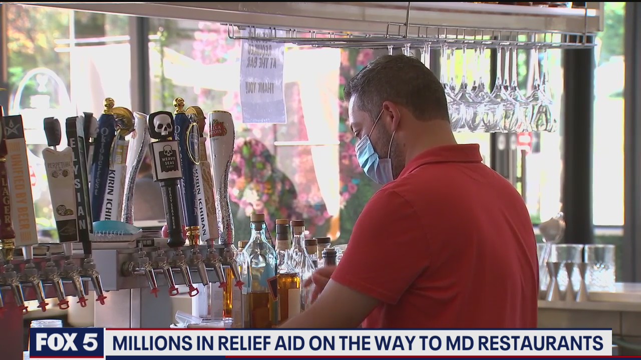 Millions in relief aid on the way to Maryland restaurants