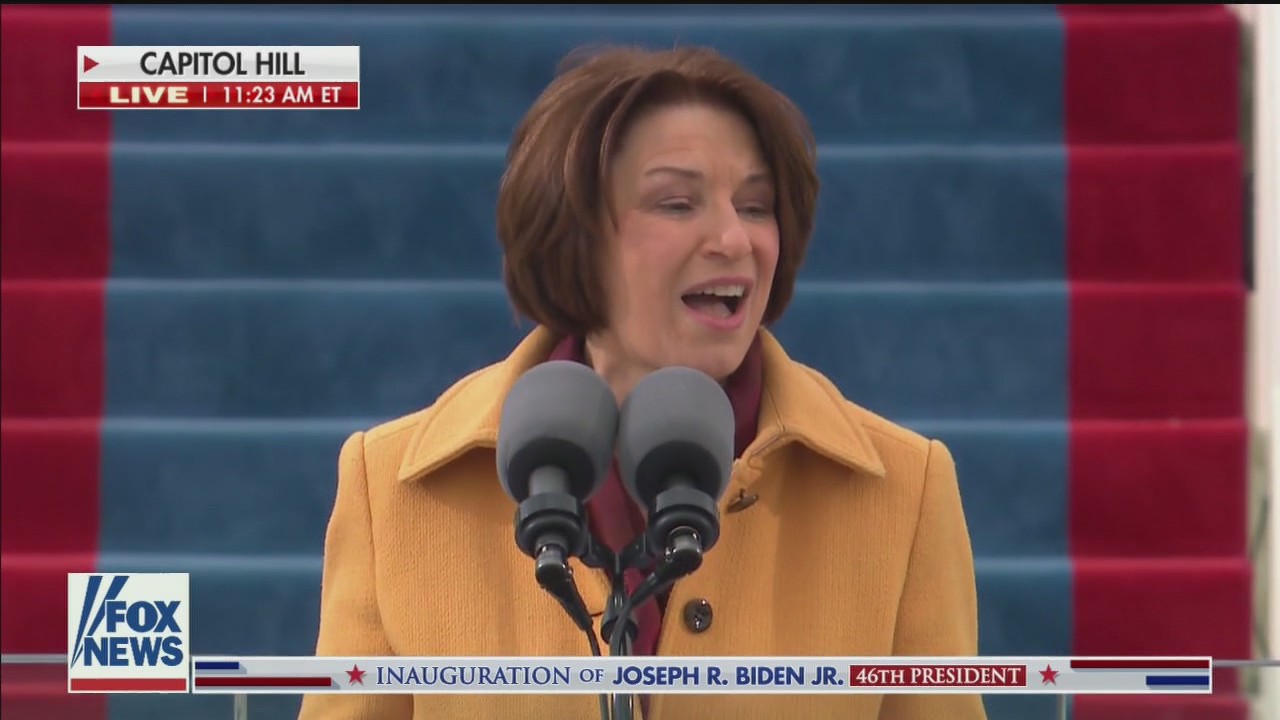 U.S. Sen. Amy Klobuchar opens Joe Biden's inauguration