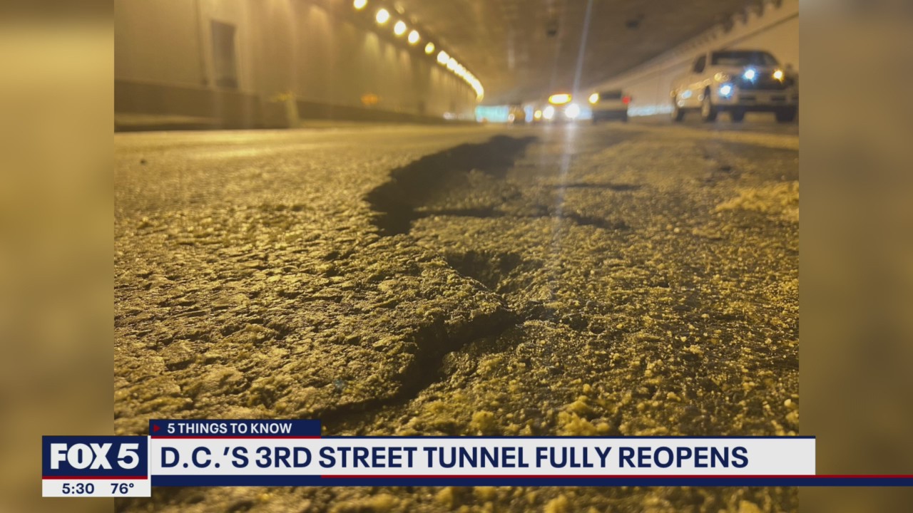3rd Street Tunnel reopens to traffic following week of water main break closures