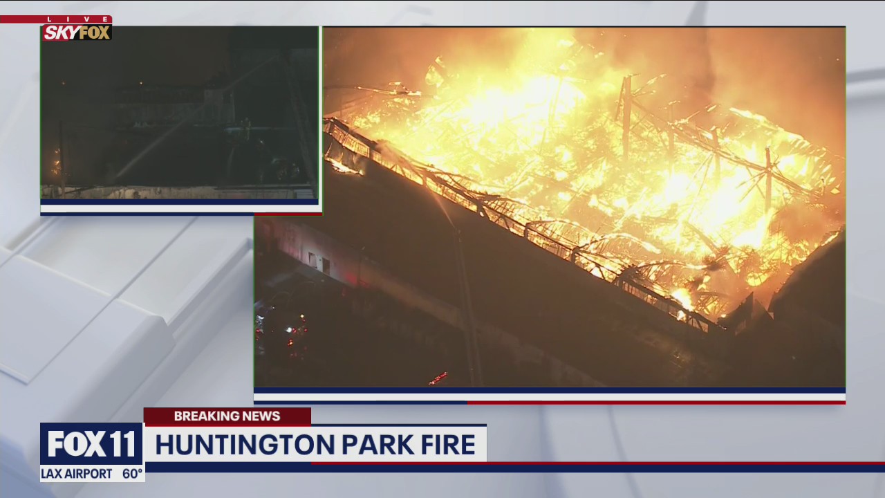 Crews battling structure fire in Huntington Park
