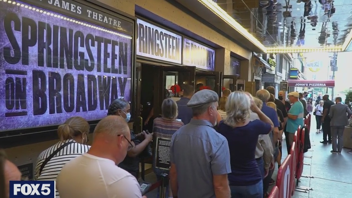 A theater on Broadway reopens