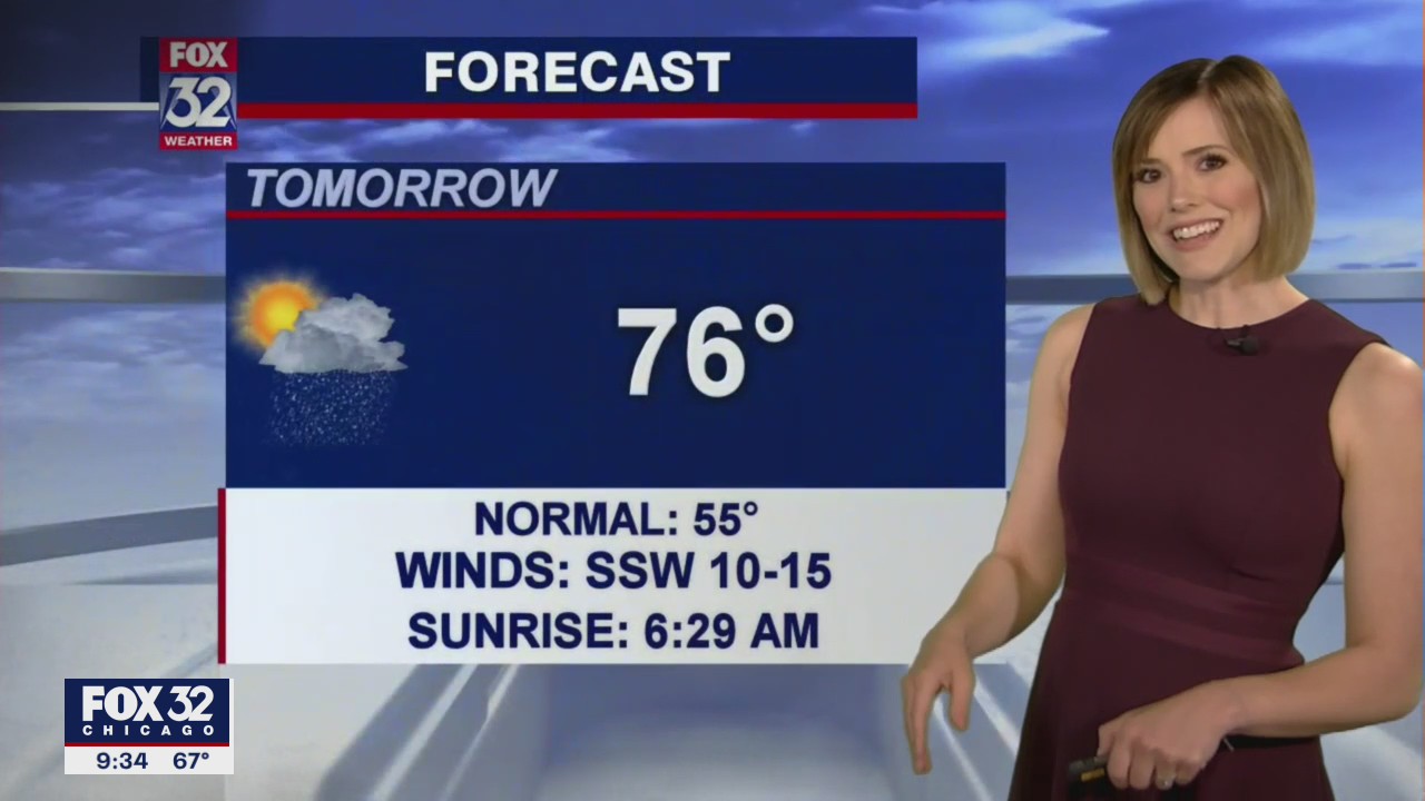 10 p.m. forecast for Chicagoland on April 4