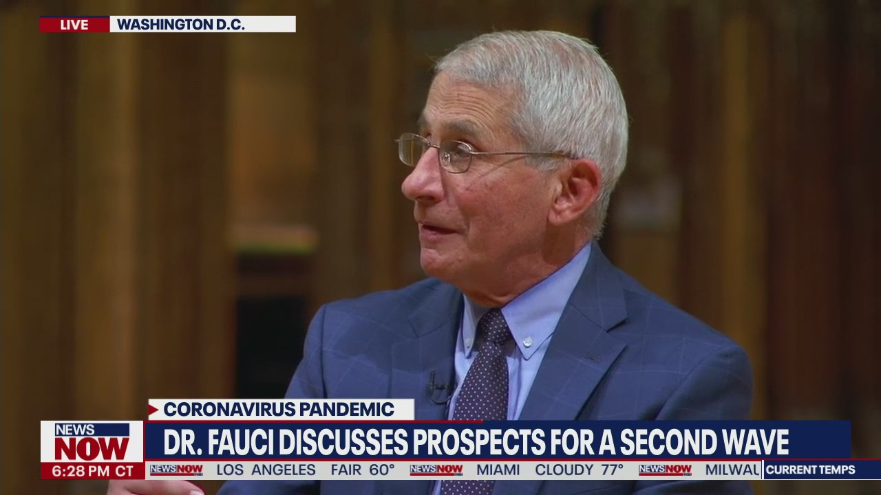 Dr. Anthony Fauci speaks on a forum along with a member of Joe Biden's COVID-19 task force