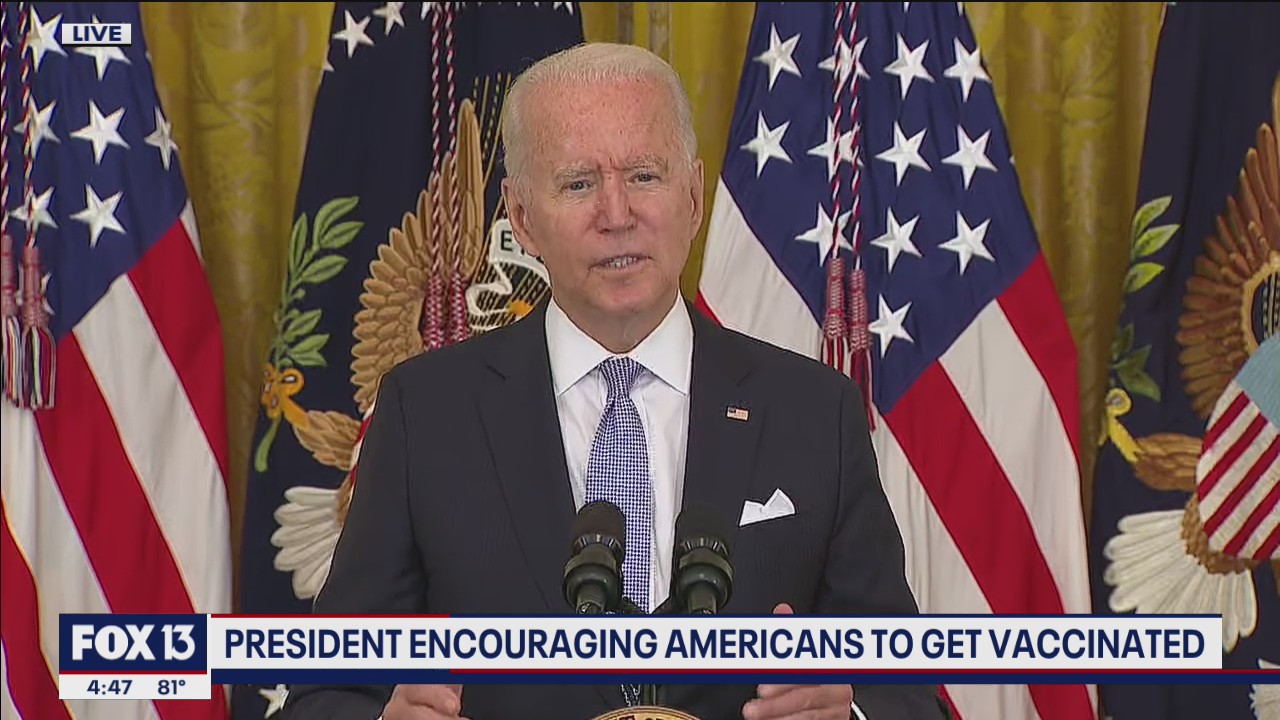 Biden calls on states to offer $100 vaccine incentive