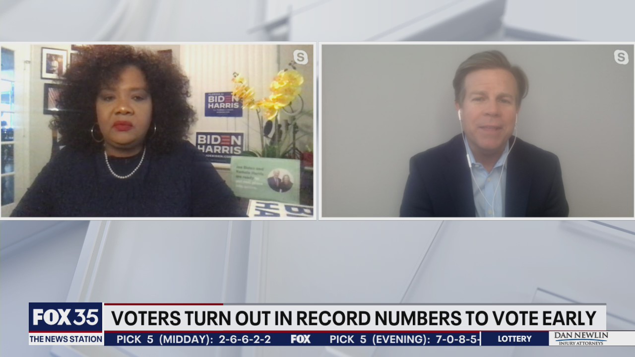 Voters turn out in record numbers to vote early