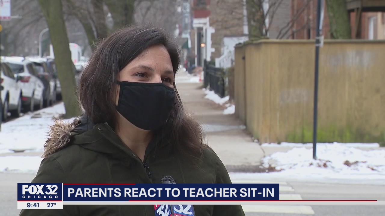 Chicago parents react to teacher sit-in