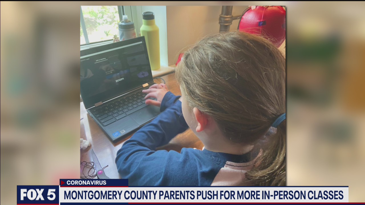 Montgomery County parents sounding off about long lines for in person learning