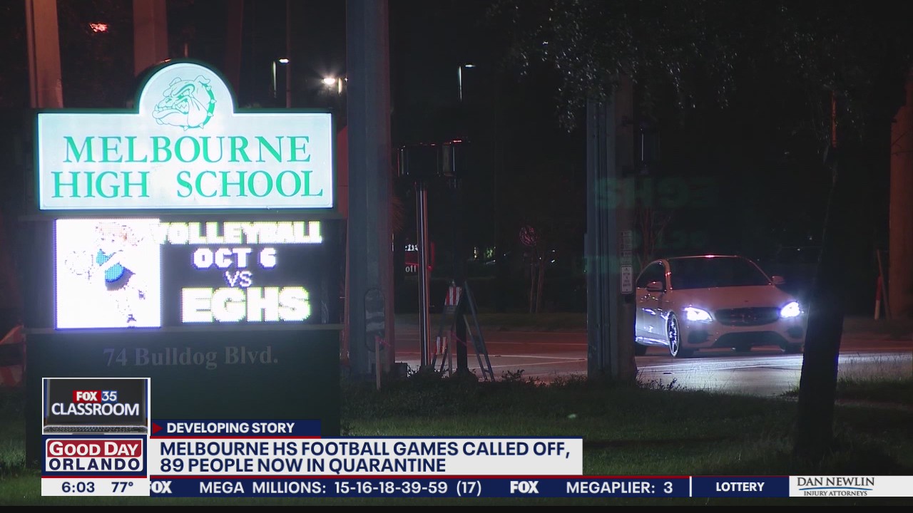 Melbourne H.S. football team in quarantine after COVID-19 case