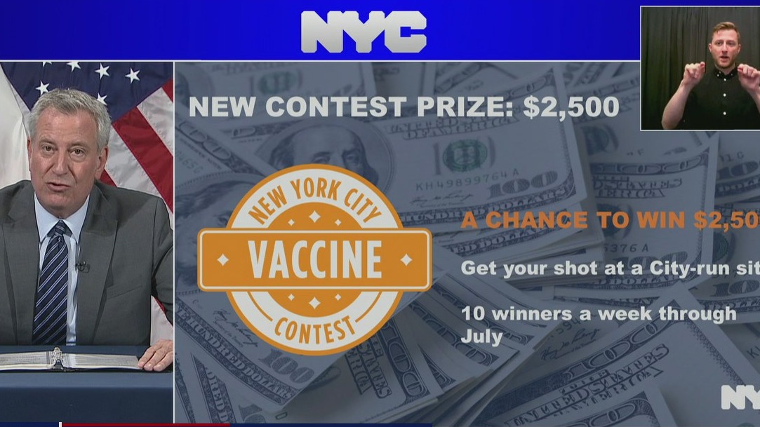Get vaccinated and win $2500