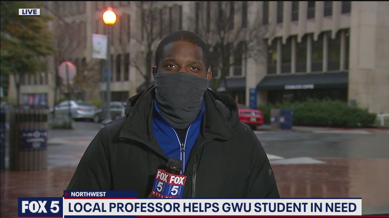 Local professor helps GWU student in need