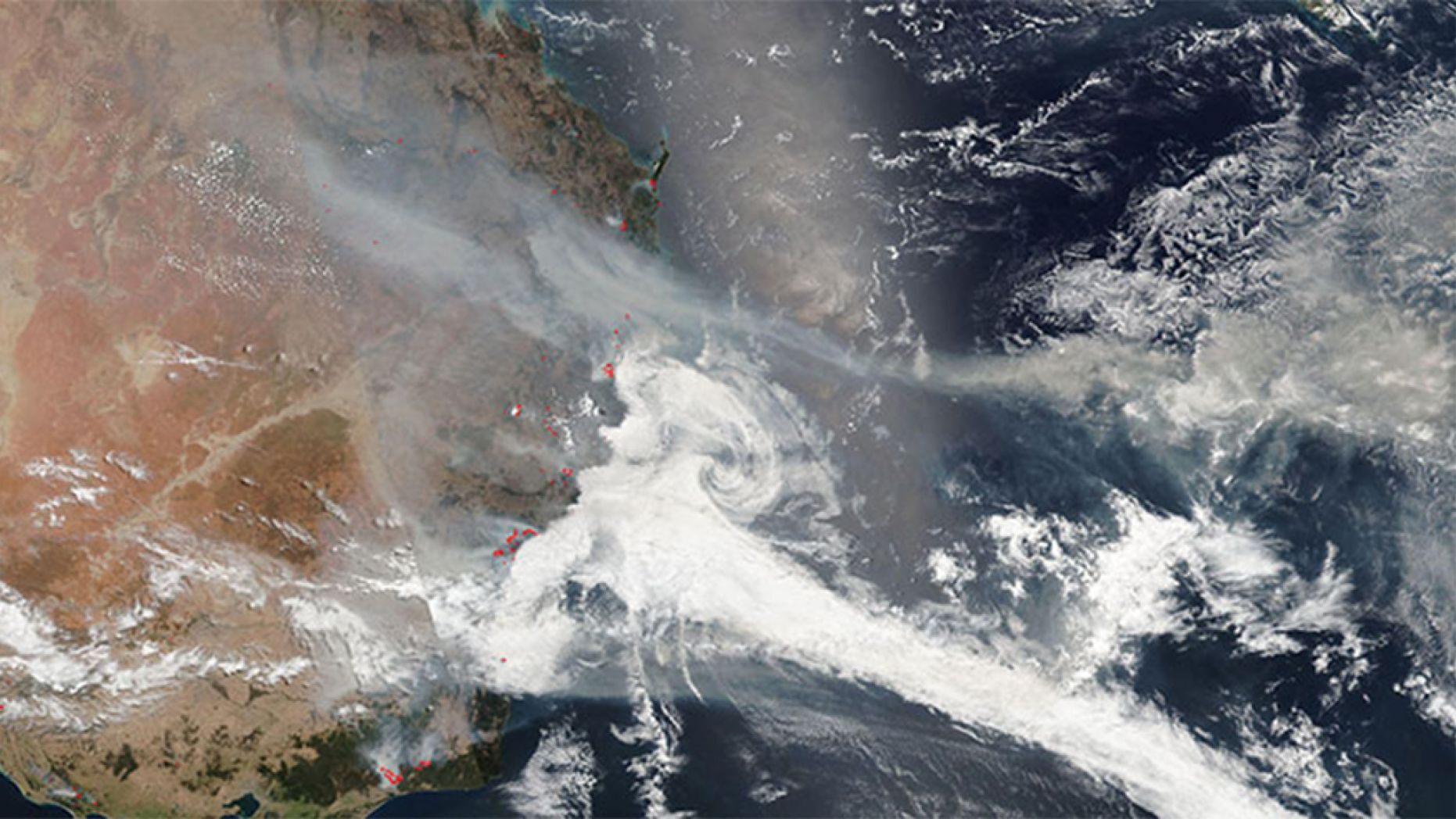Australia's bushfires can be seen from space