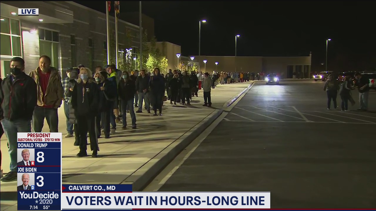 Long Election Day lines in Calvert County