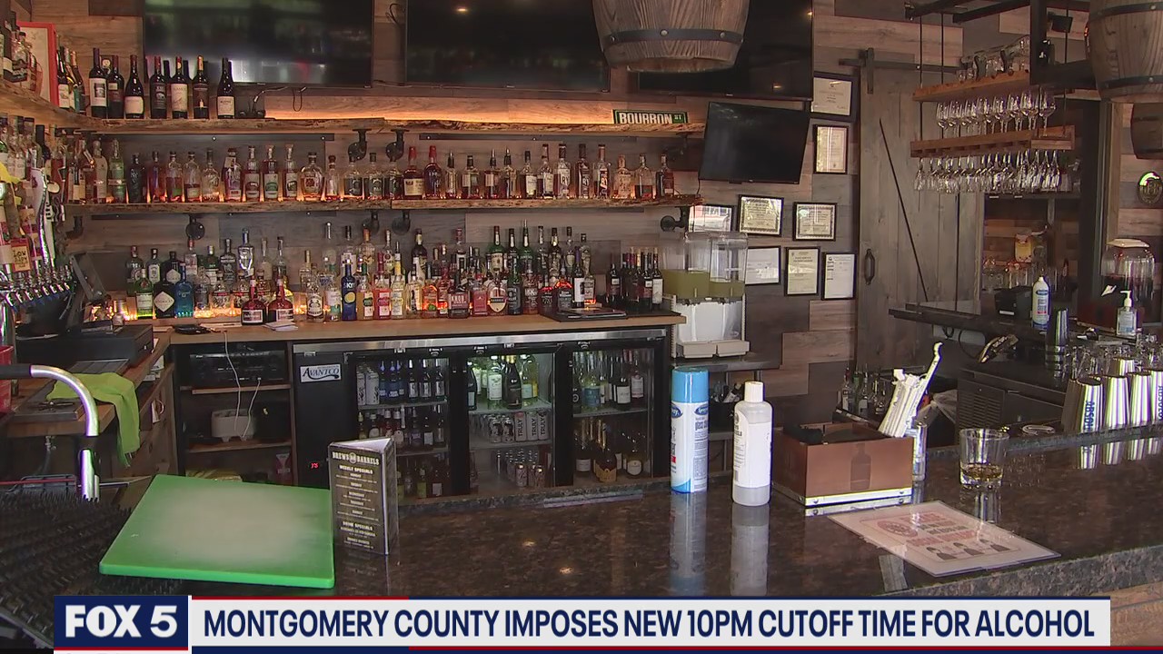 Montgomery County imposes new 10pm cutoff time for alcohol
