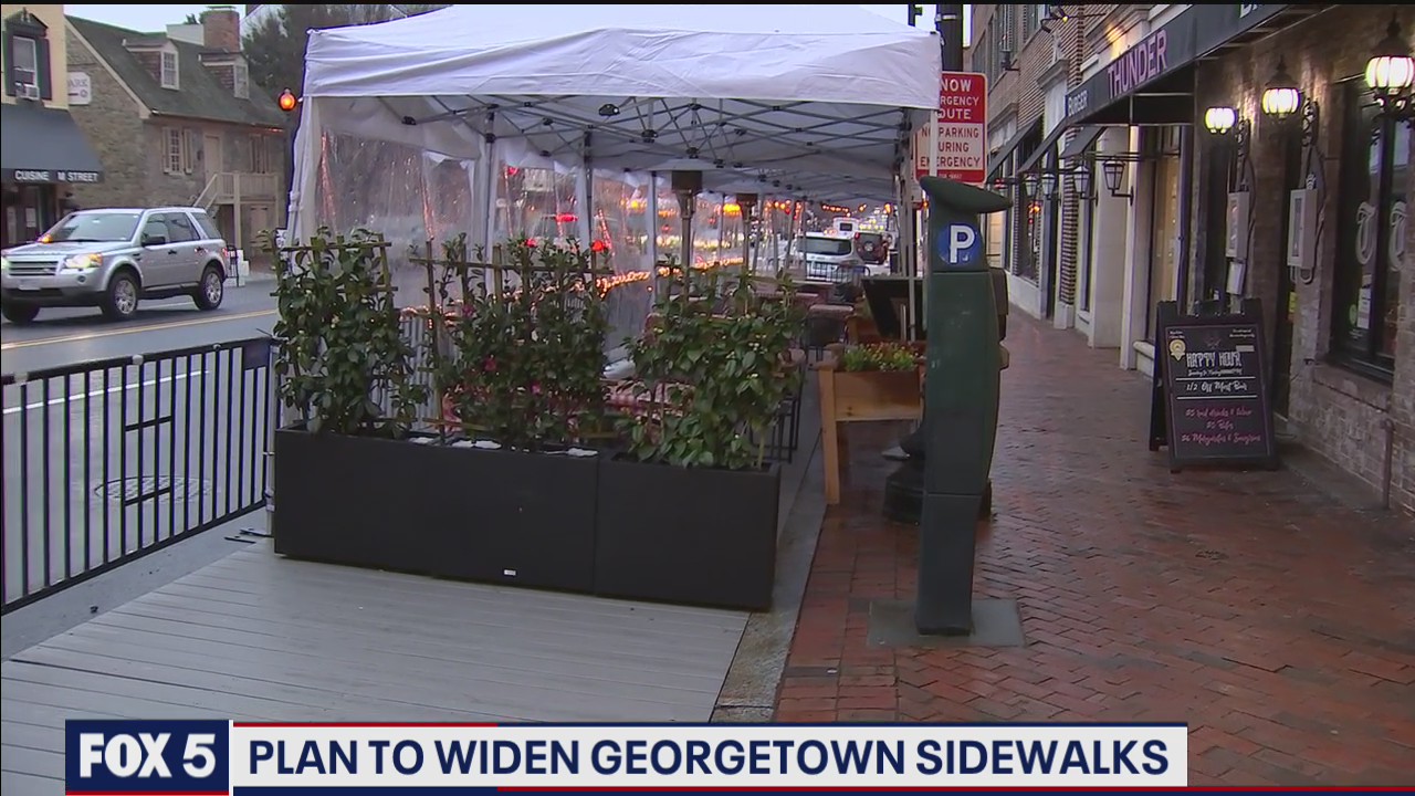Plan to widen Georgetown sidewalks