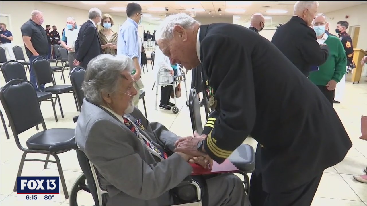 Marine veteran honored nearly 70 years after service