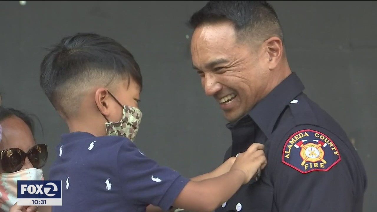 Graduation ceremony held for Alameda County Fire Department's new recruits