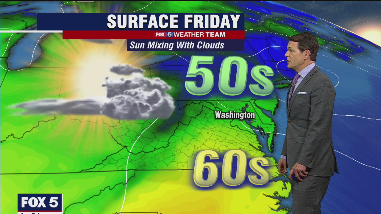 FOX 5 Weather afternoon forecast for Friday, April 16