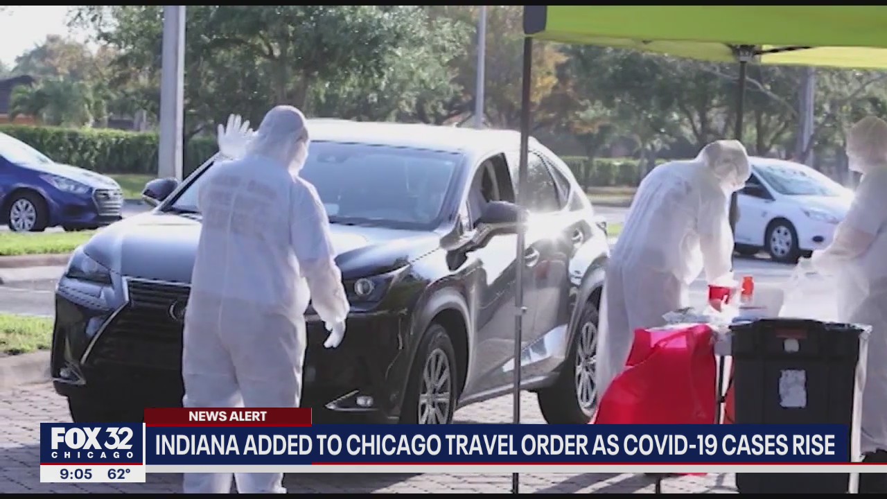 Indiana, 3 other states added to Chicago's travel quarantine list as virus cases surge