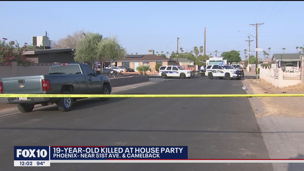 Phoenix police investigating fatal shooting at house party near 51st Avenue and Camelback Road