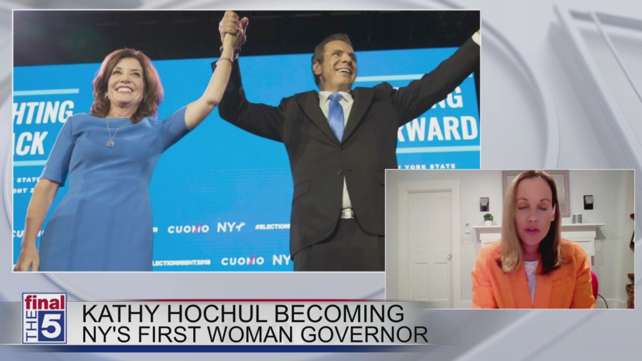 Kathy Hochul becoming New York's first female governor