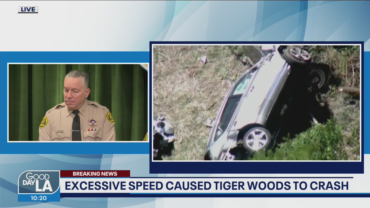 Tiger Woods car crash caused by excessive speed
