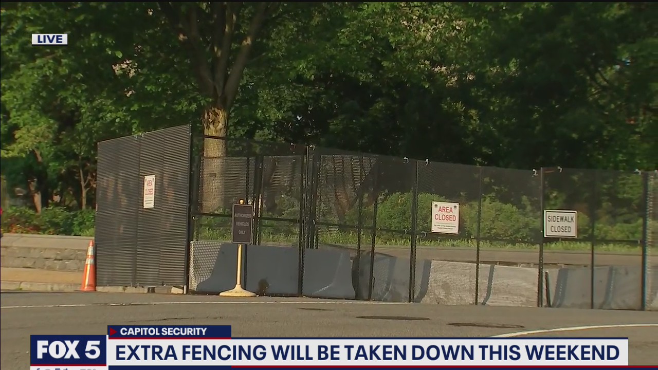 Removal of remaining fencing surrounding US Capitol begins Friday; building still closed to visitors
