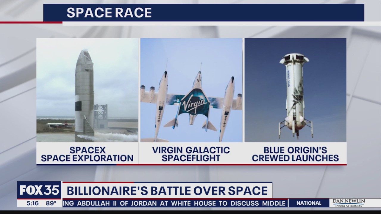 Billionaire's battle over space