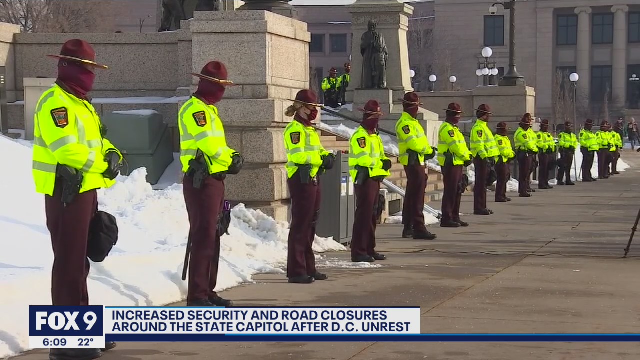 Increased security at Minnesota State Capitol following D.C. riot